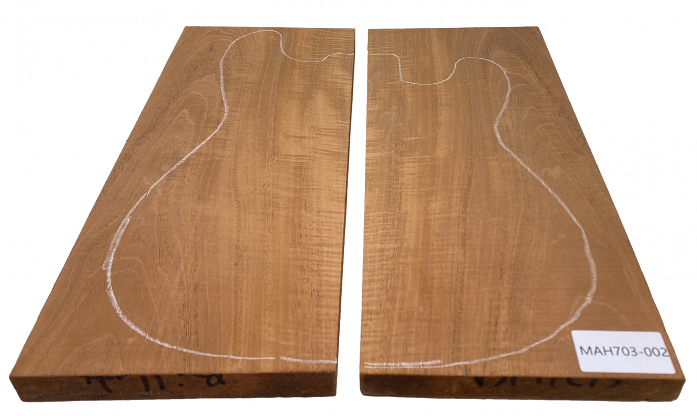 Top Mahagoni Swietenia geriegelt 492x197x50 mm Einzelstück #002