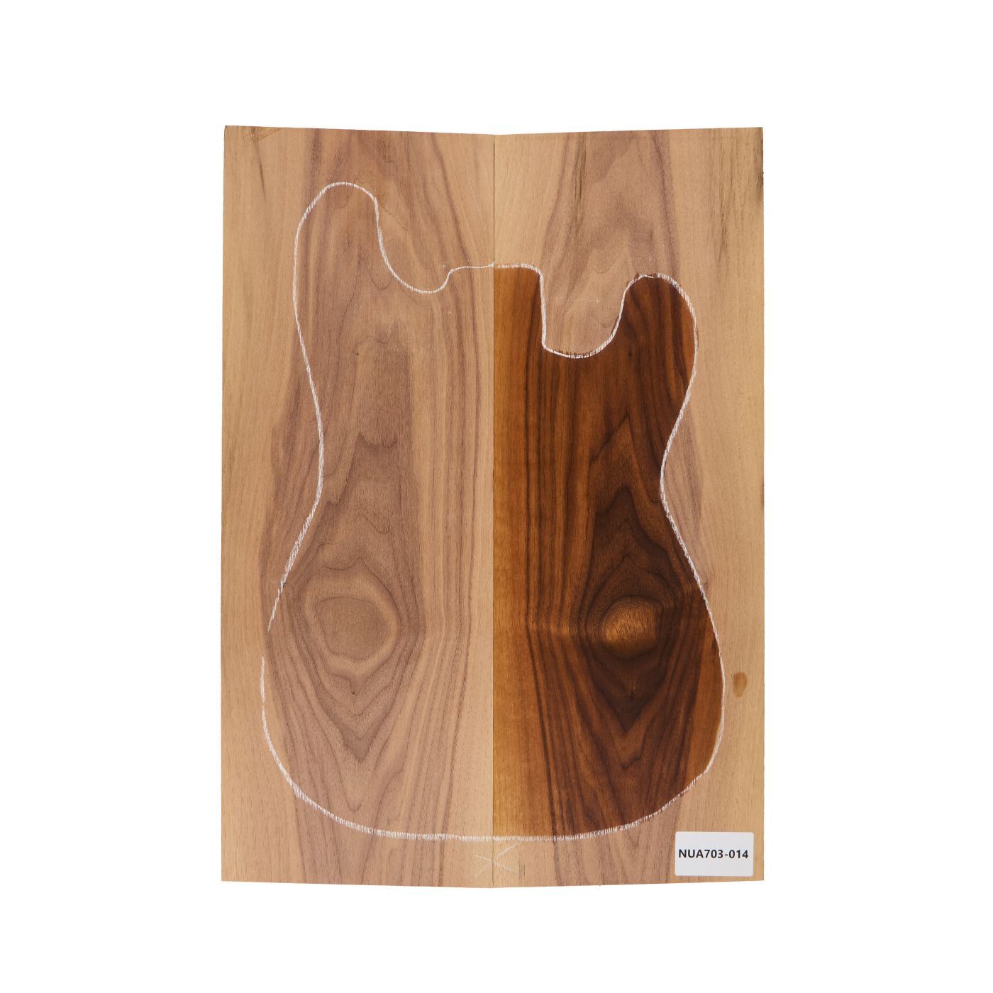 Top Walnut American, 2-pcs. 20mm, Unique Piece #014