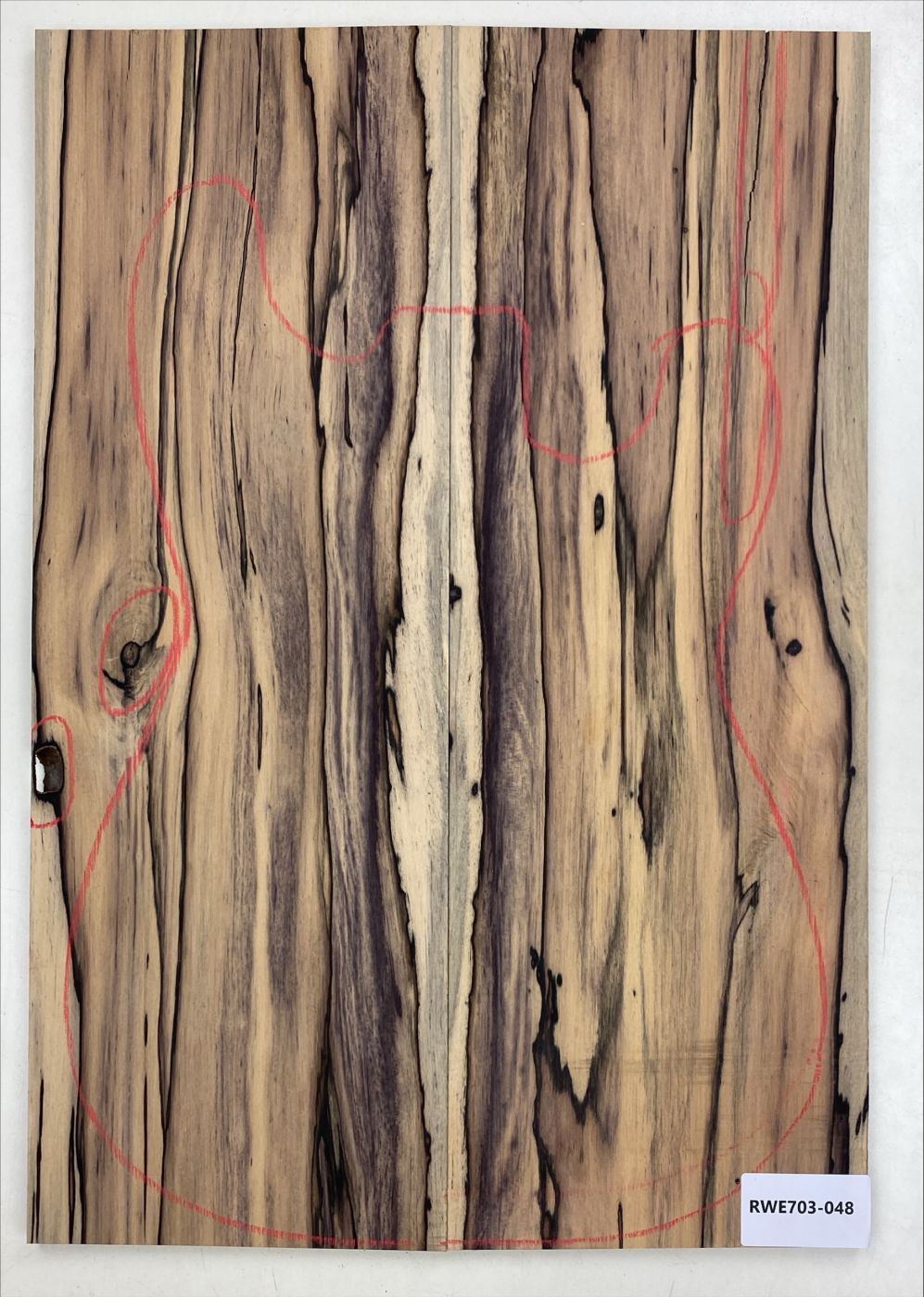 Top Royal White Ebony 8mm Unique Piece #048