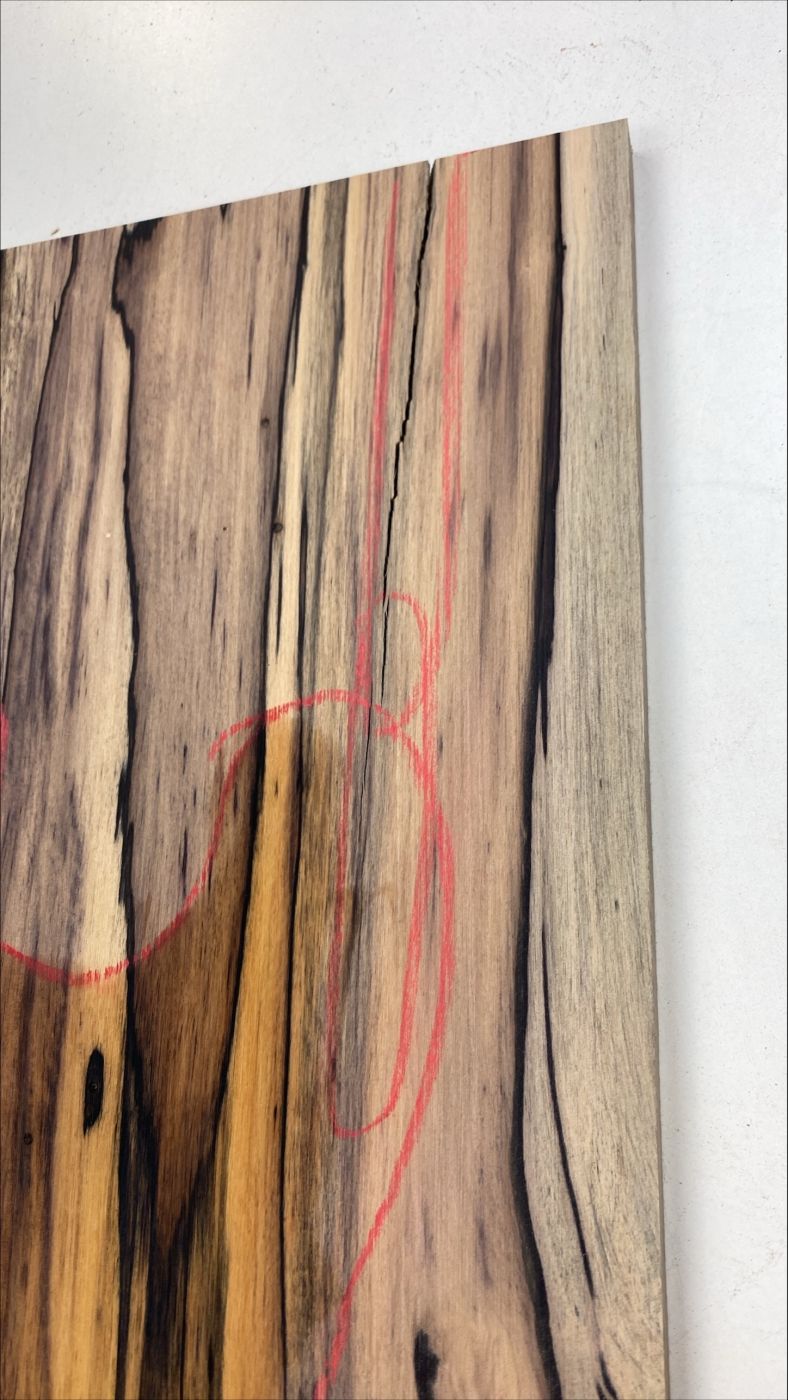 Top Royal White Ebony 8mm Unique Piece #048