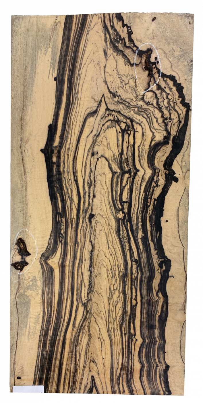Top Royal White Ebony 8mm Einzelstück #055