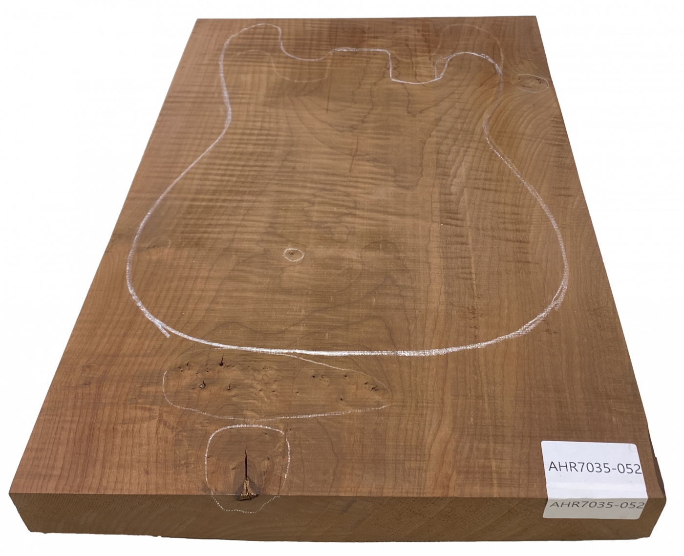 Body Sycamore / Europ. Curly Maple 1-pc., Choco, Unique Piece #052