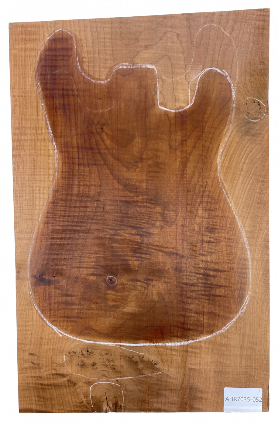 Body Sycamore / Europ. Curly Maple 1-pc., Choco, Unique Piece #052