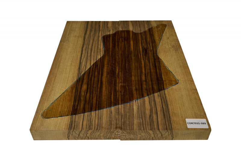 Body Black Korina, 2-pcs. edge-glued, Explorer Size, Unique Piece #089
