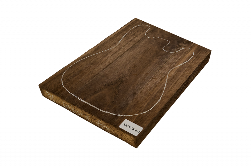 Body Paulownia, 1-pc. for Guitar, Caramel, Unique Piece #047