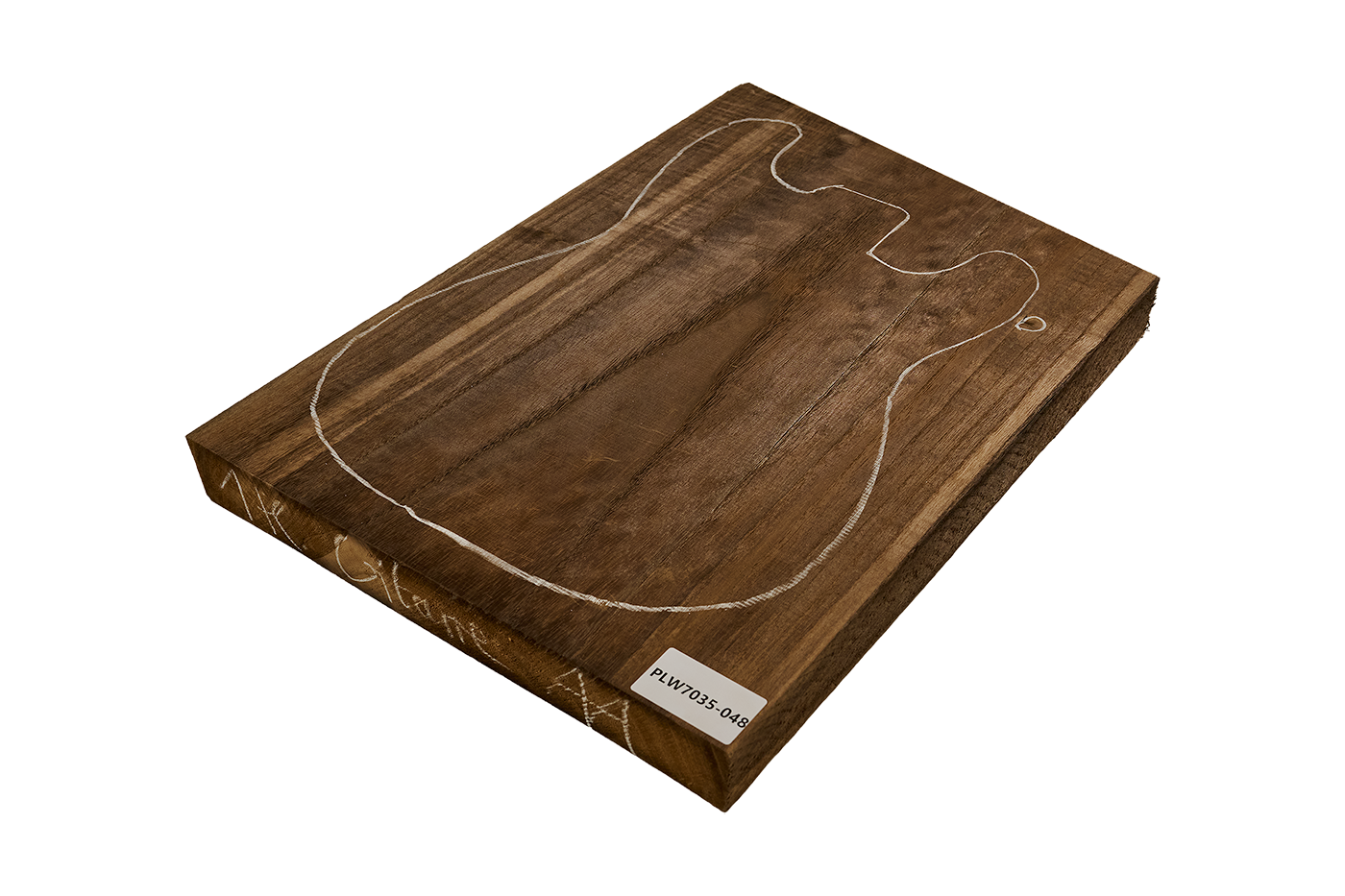 Body Paulownia, 1-pc. for Guitar, Caramel, Unique Piece #048