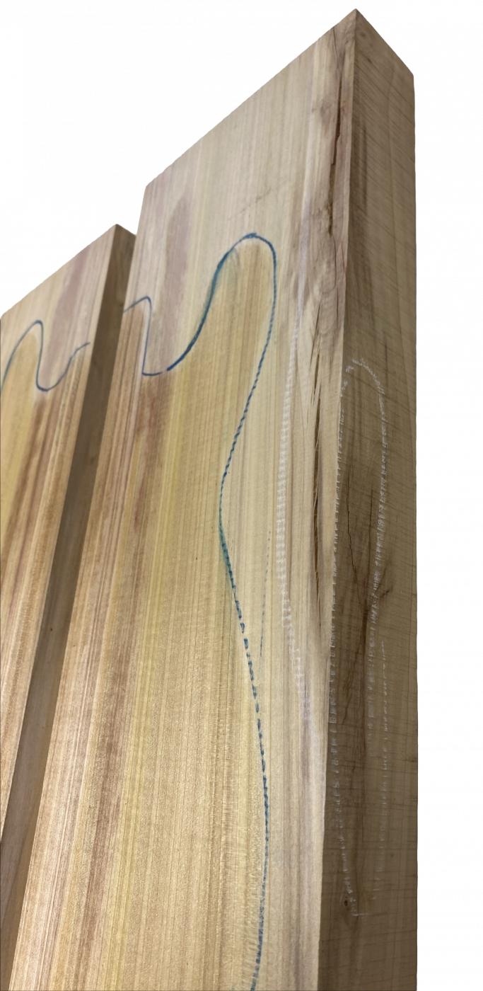 Body Tulipwood, 2-tlg., Einzelstück #004