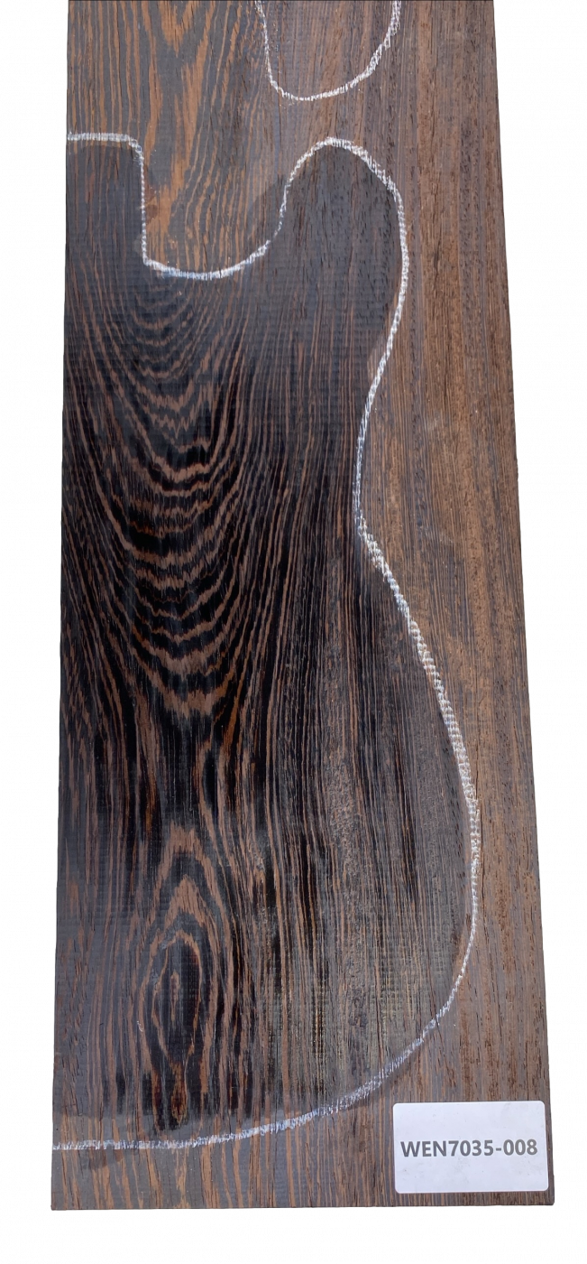 Body Wengé, 2-tlg., grainmatched, Einzelstück #008