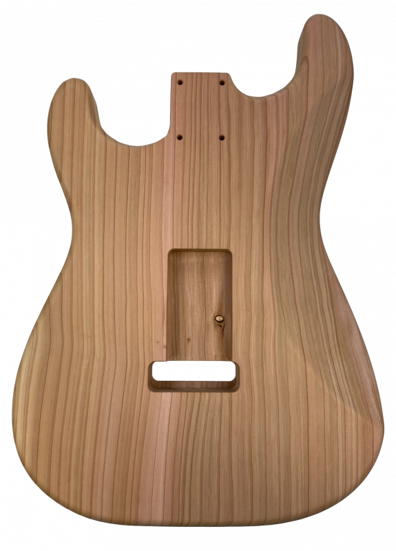 Body Western Red Cedar, 1-pc., Strat, Unique piece #004