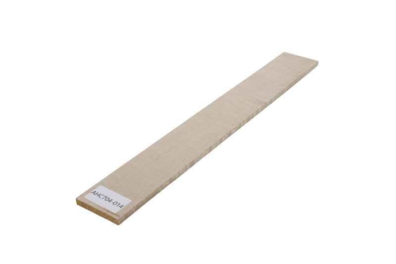 Fretboard American Curly Maple, 565x75x9mm Unique Piece #014
