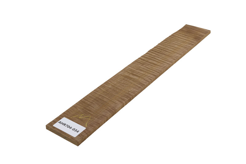 Sycamore / European Maple curly, roasted "Choco" 580x80x9mm Unique Piece #34