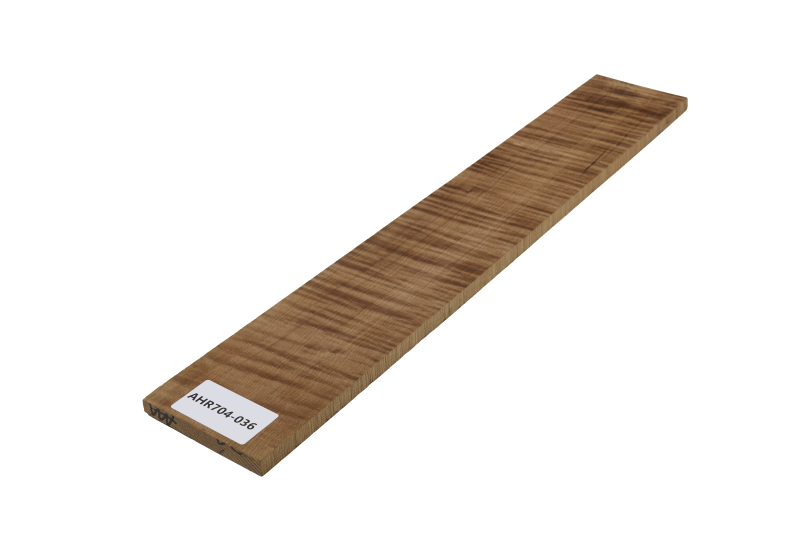 Sycamore / European Maple curly, roasted "Choco" 573x85x9mm Unique Piece #36