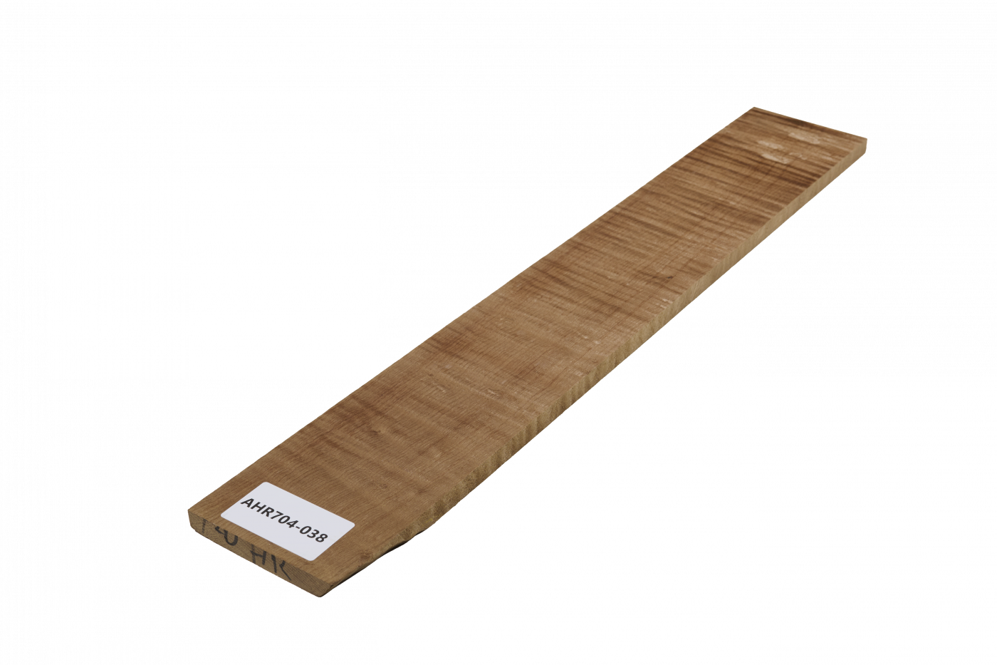 Sycamore / European Maple curly, roasted "Choco" 572x93x12mm Unique Piece #38