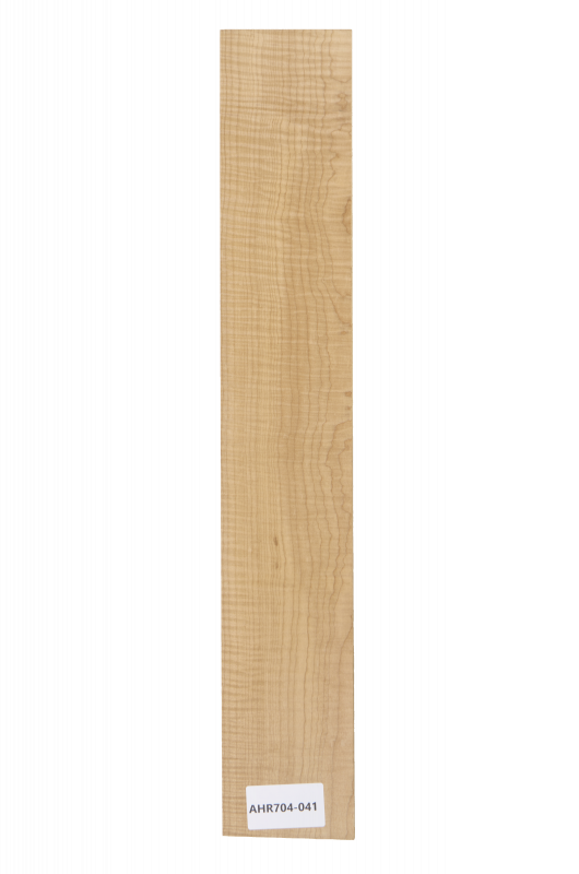 Fretboard Maple flamed & roasted, 595x97x15mm Unique Piece #041