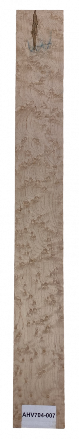 Fretboard Bird's Eye Maple white 720x83x9mm Unique Piece #007
