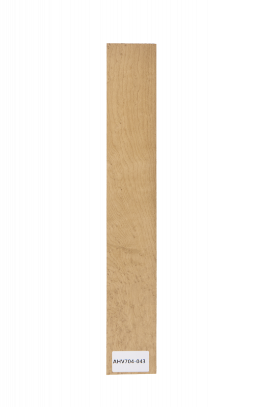 Griffbrett Vogelaugenahorn Caramel, 515x75x10mm Einzelstück #043