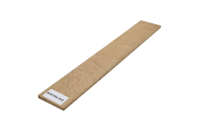 Griffbrett Vogelaugenahorn Caramel, 515x75x10mm Einzelstück #043