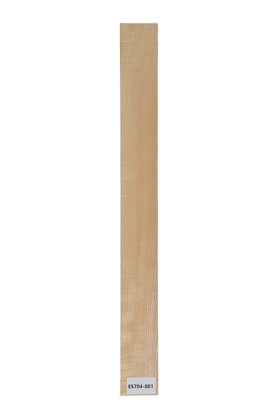 Griffbrett Esche leicht geflammt 730x74x10mm Einzelstück #001