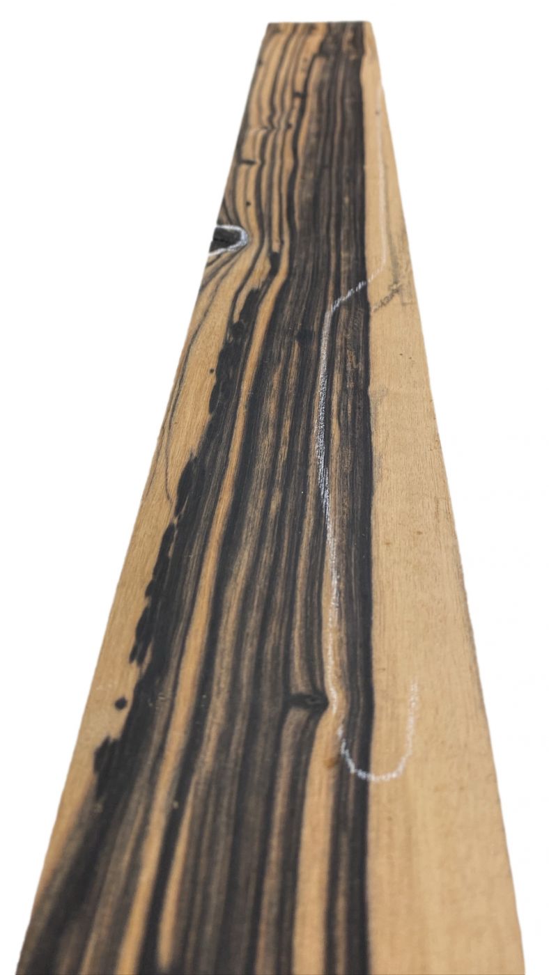 Griffbrett Weißes Ebenholz, 728x73x10mm Einzelstück #0189