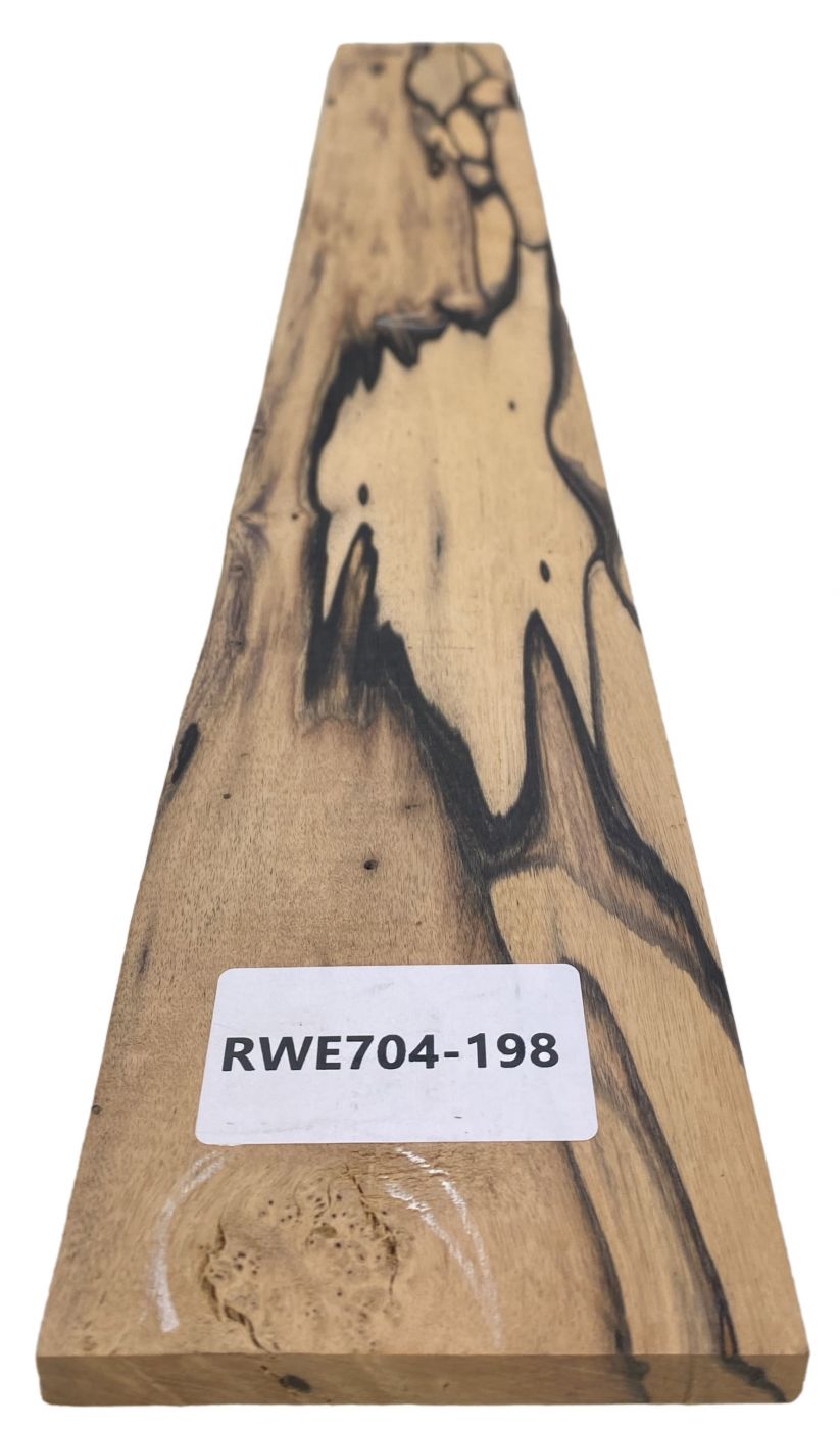 Griffbrett Weißes Ebenholz, 749x99x11mm Einzelstück #198