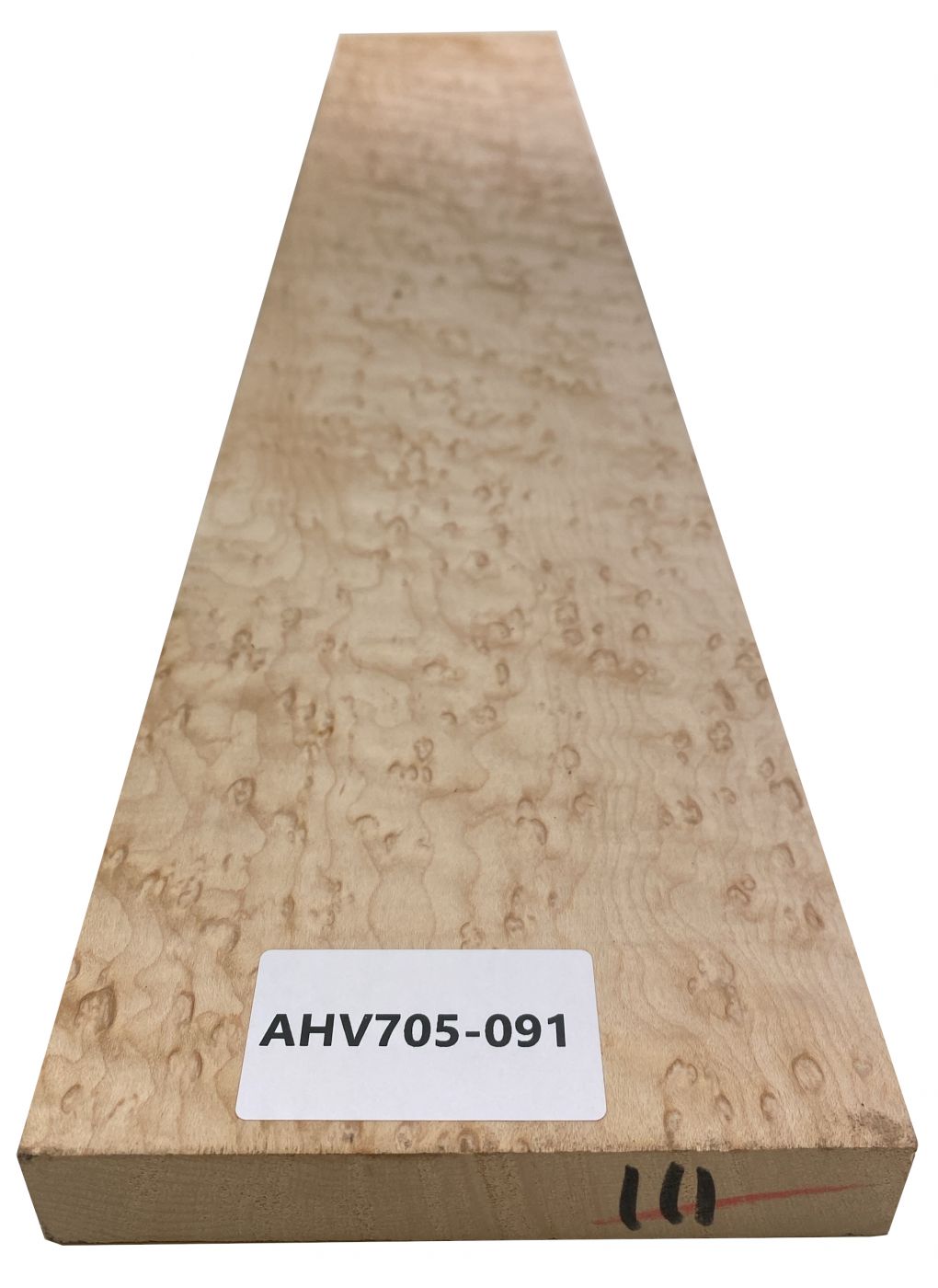 Hals Vogelaugenahorn, 720x130x26mm, Einzelstück #091
