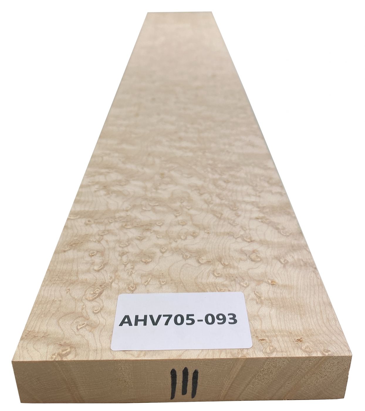 Hals Vogelaugenahorn, 720x115x26mm, Einzelstück #093