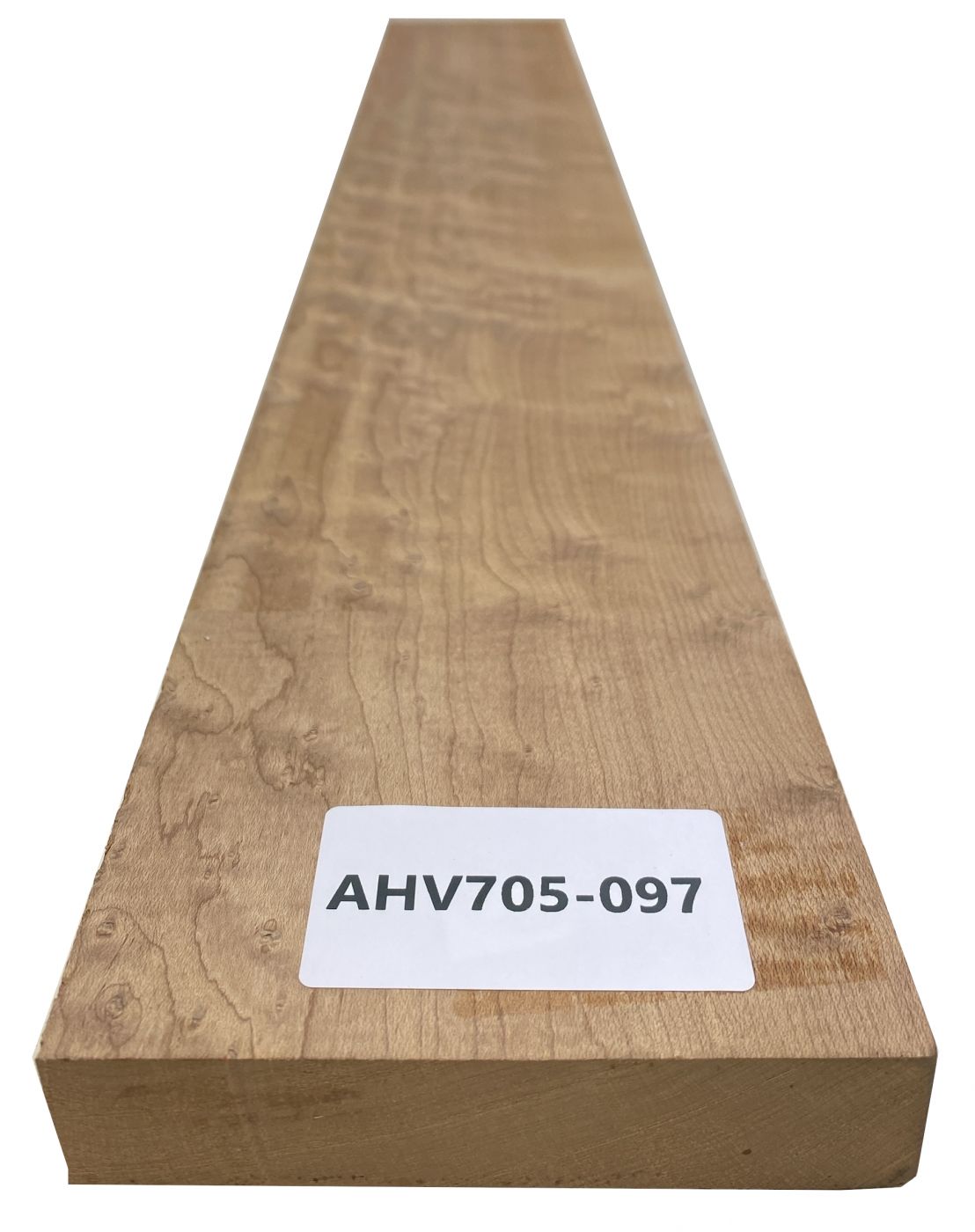 Hals Vogelaugenahorn, Caramel, 720x105x23mm,  Einzelstück #097