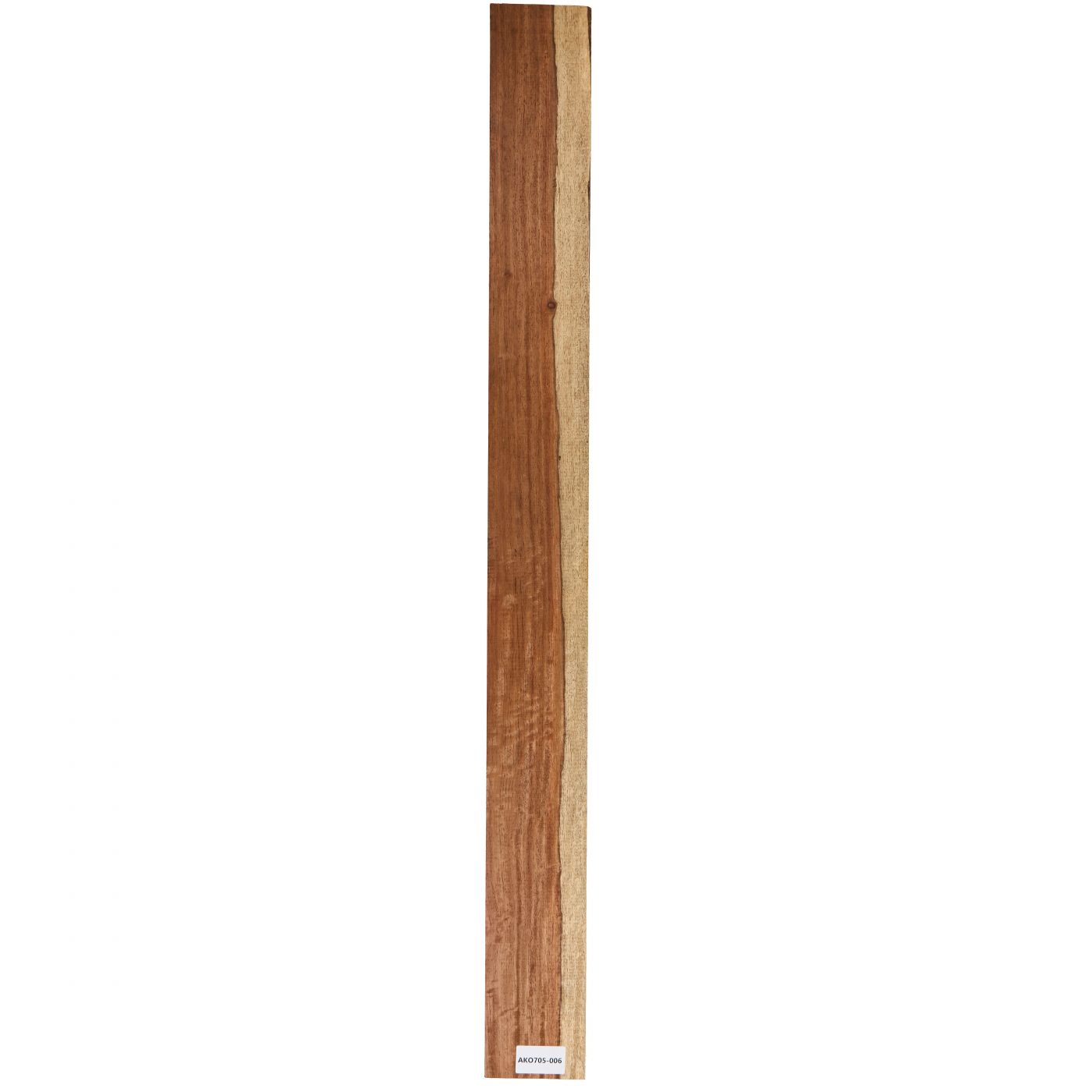 Hals Koa afrikanisch, geflammt Halb-Rift,  1180x115x50mm Einzelstück #006