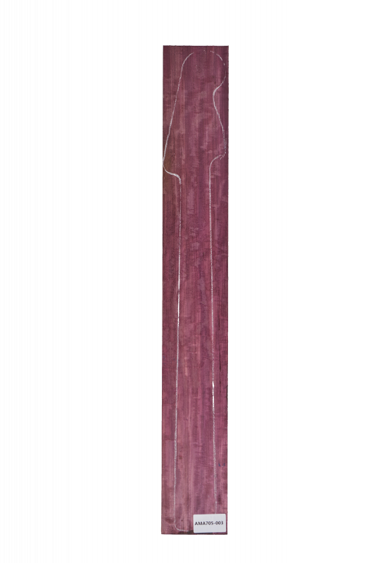 Hals Amaranth / Purple Heart, leichter Riegel 860x115x48mm, Einzelstück #003