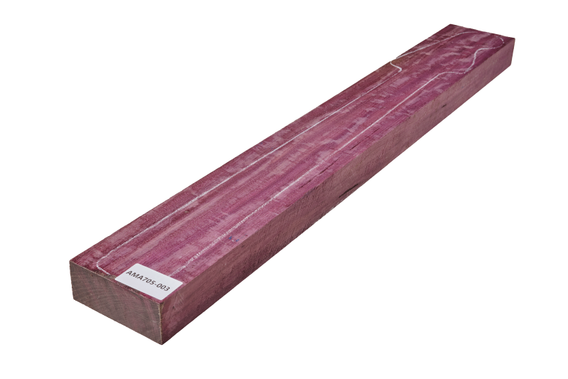 Hals Amaranth / Purple Heart, leichter Riegel 860x115x48mm, Einzelstück #003