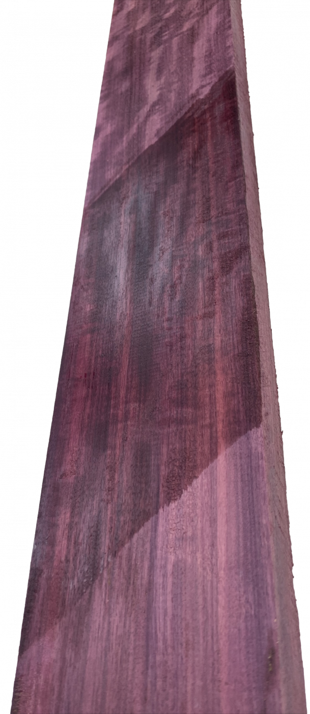 Hals Amaranth / Purple Heart, leichter Riegel 890x110x26mm, Einzelstück #004