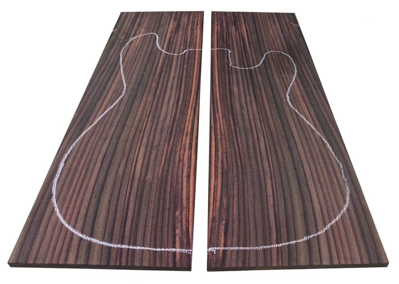 Top Palisander indisch AA, 8mm, 2-tlg. bookmatched