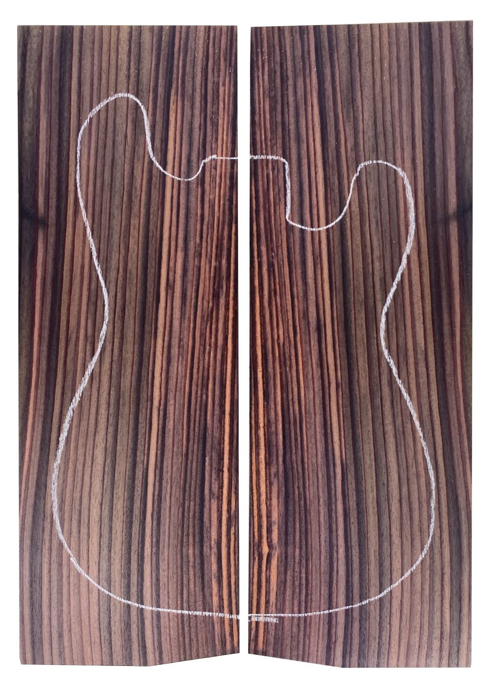 Top Palisander indisch AA, 8mm, 2-tlg. bookmatched