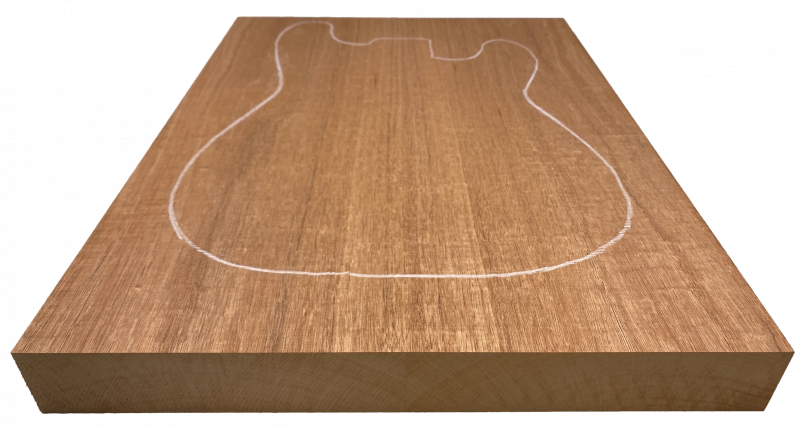 Body Honduras Mahagony AA,  MD, 2-pcs. edge-glued