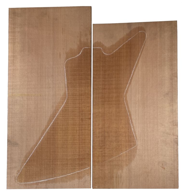 Body Western Red Cedar AA, 2-tlg. bookmatched Explorer