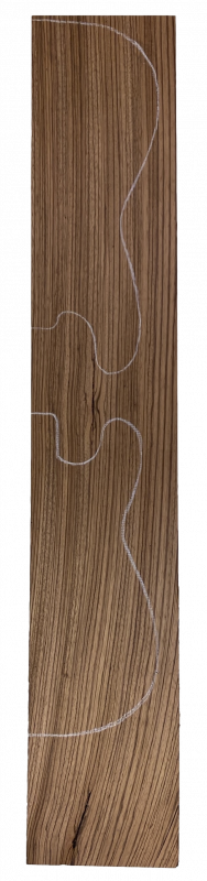 Body Zebrano A Standard, 2-tlg. grainmatched