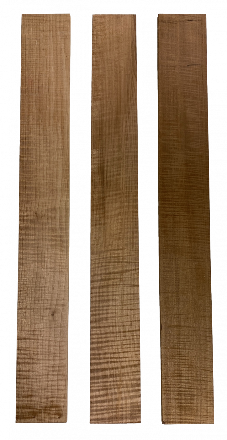 Fretboard Sycamore Curly, "Caramel" 4-string bass