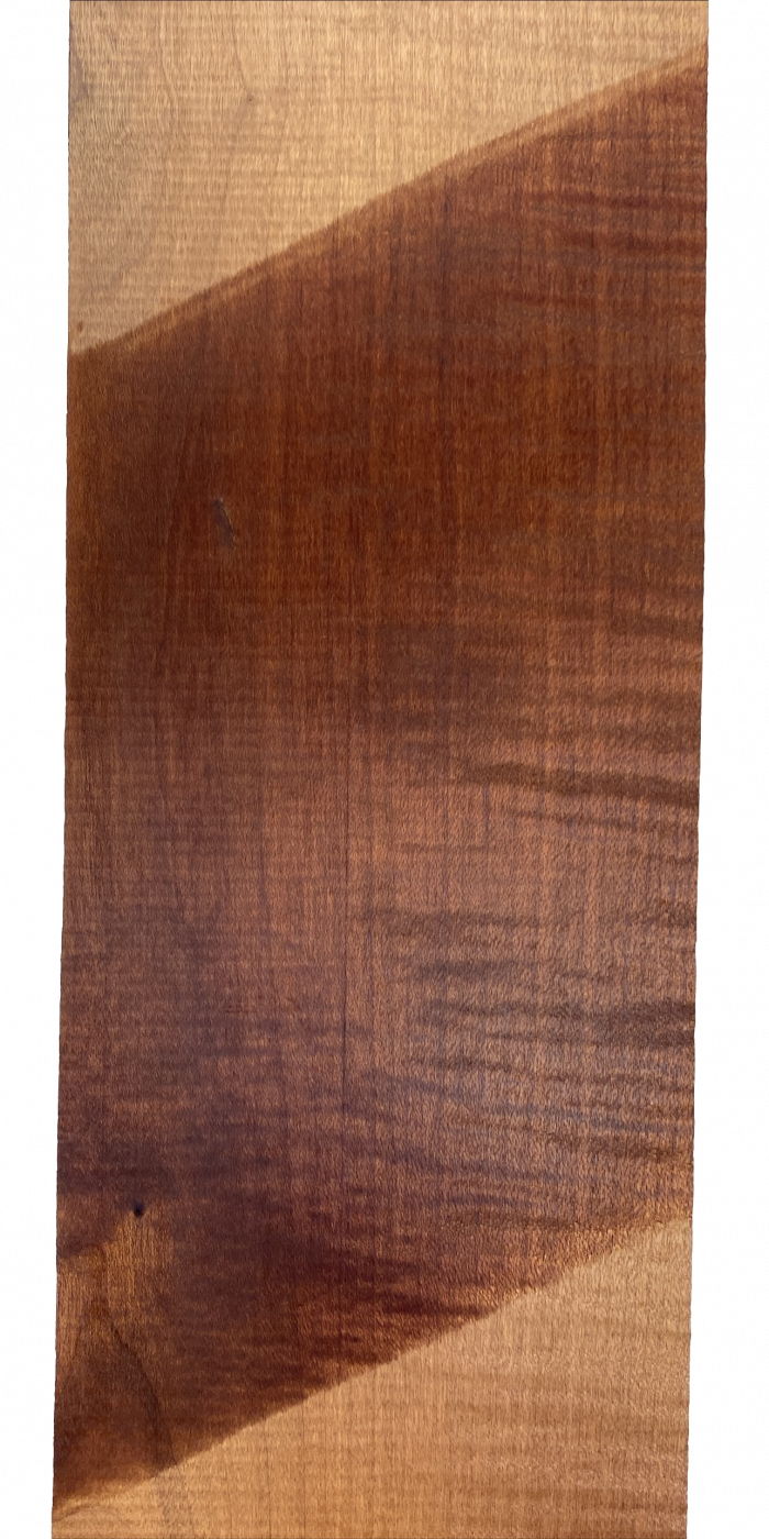 Hals Ahorn, europ. geriegelt AA, R/HR, m.PÄ, "Schoko" 720x100x26mm