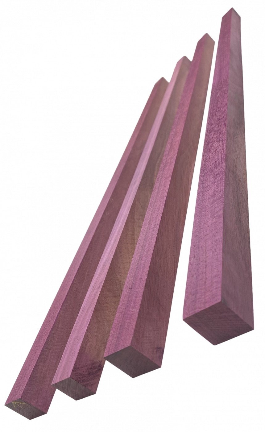 Billiard Square Purple Heart - Amaranth  40x40x600mm