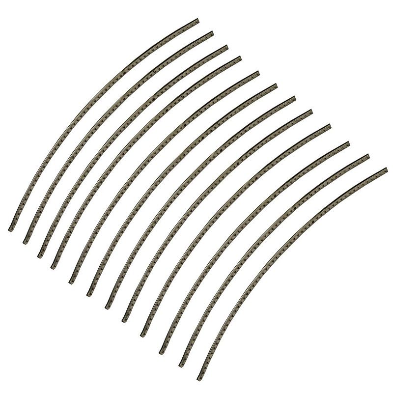 Set of 12 Fret Wire Nickel Silver width: 2 mm, curved