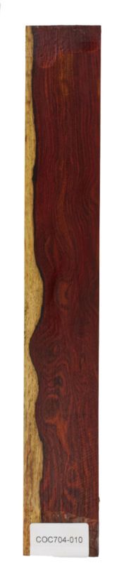 Griffbrett Cocobolo 515 x 74 x 11 mm Einzelstück #010