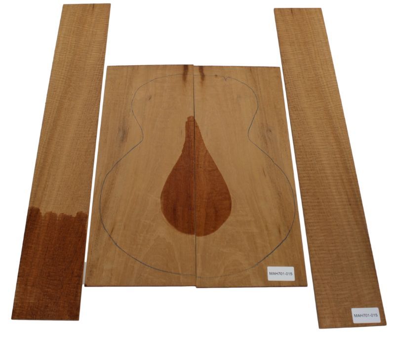 Back & Sides Mahagony (Swietenia) Western flamed Unique Piece #015 - FSC®100%