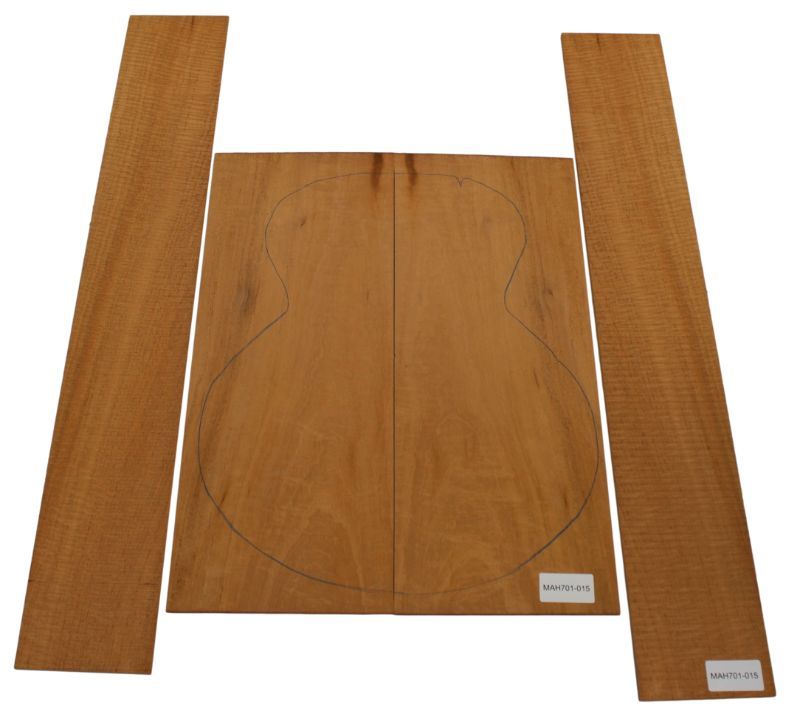 Back & Sides Mahagony (Swietenia) Western flamed Unique Piece #015 - FSC®100%