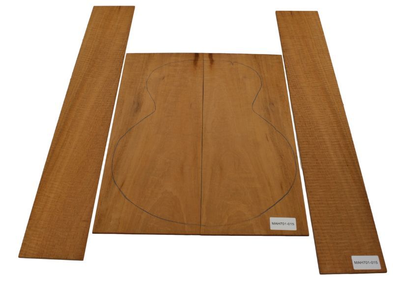 Back & Sides Mahagony (Swietenia) Western flamed Unique Piece #015 - FSC®100%