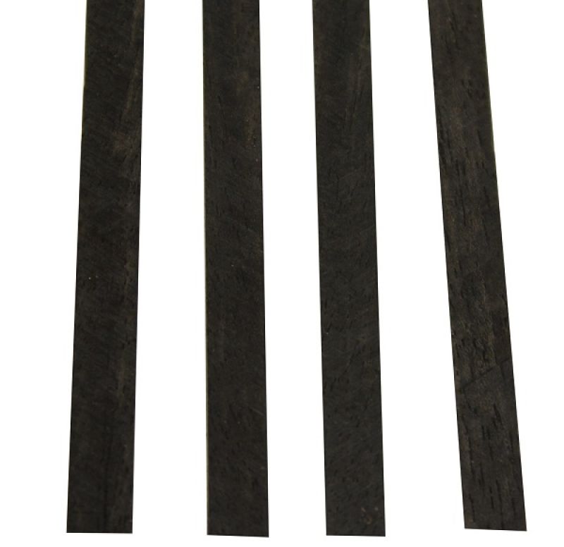 Binding Wood African Ebony, 1 set = 4 pcs. of 820x3x6mm