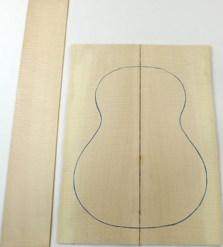 Ahorn Hals 2 Tonholz Mable neck  tonewood 1000 x 100+x 45mm 