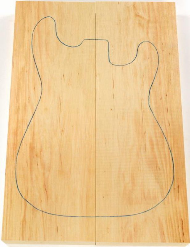 Body Europ. Red Alder, Prime grade AA, 2-pcs. grainmatched