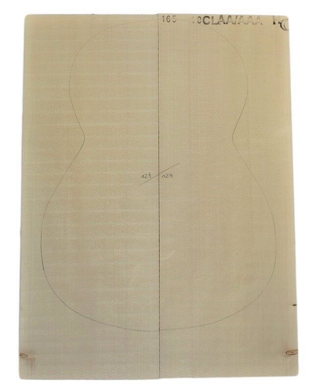Gitarrendecke Fichte, Schweiz AAA, Classic Haselfichte FSC100%