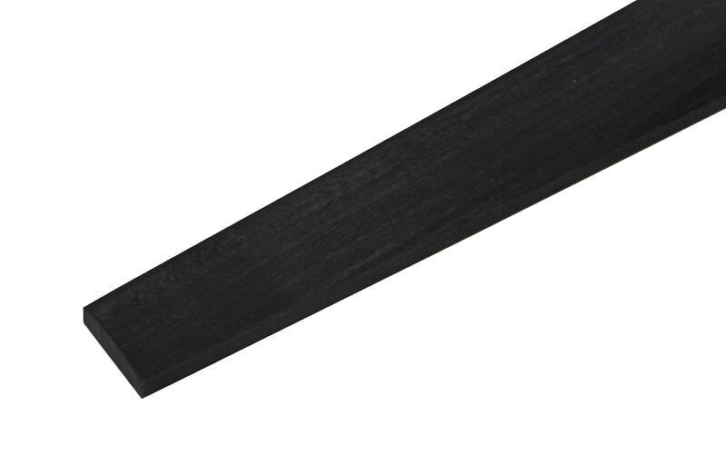 Fretboard for Violine, shaped and sanded, Wood: Basswood black, hardened