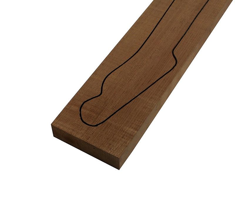 Neck Michigan Maple, plain A, QS Schoko, 870x105x30mm